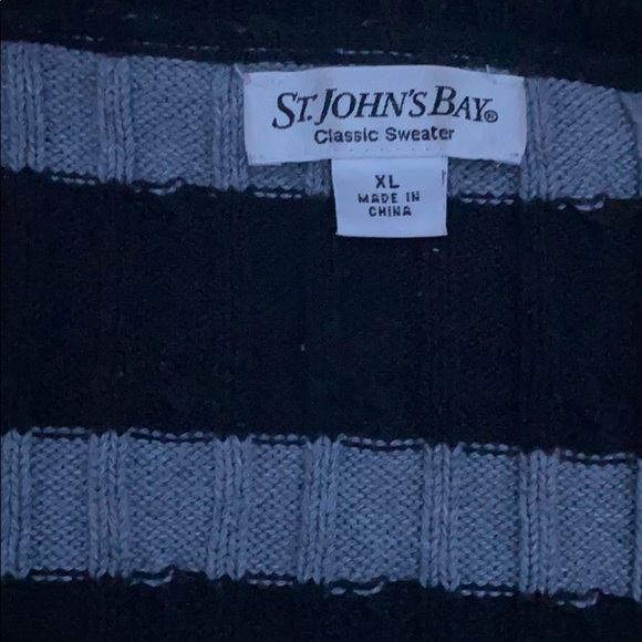 black and grey  striped sweater - Picture 3 of 3